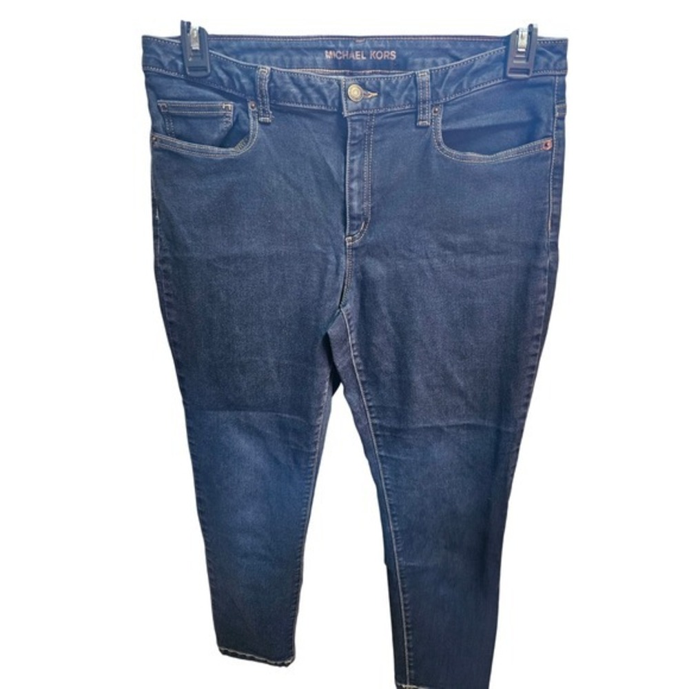 Michael Kors Dark Wash Crop Skinny Women's Pants sz 12